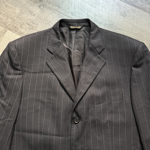Ermenegildo Zegna Other - Ermenegildo Zegna Traveler Blazer Men 42R 100% Wool Striped Jacket Made In Italy